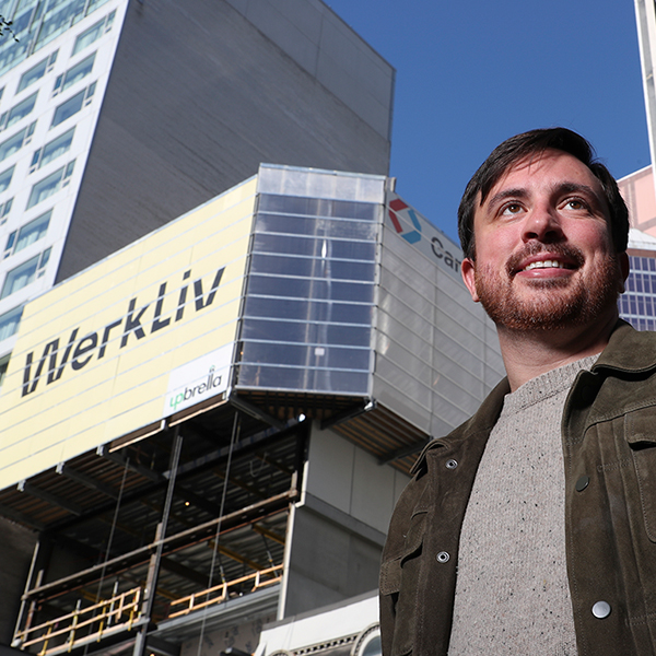 Daniel Goodfellow is the president and founder of Werkliv, a Montreal-based real estate development firm that focuses on student housing (Photo: Christinne Muschi)