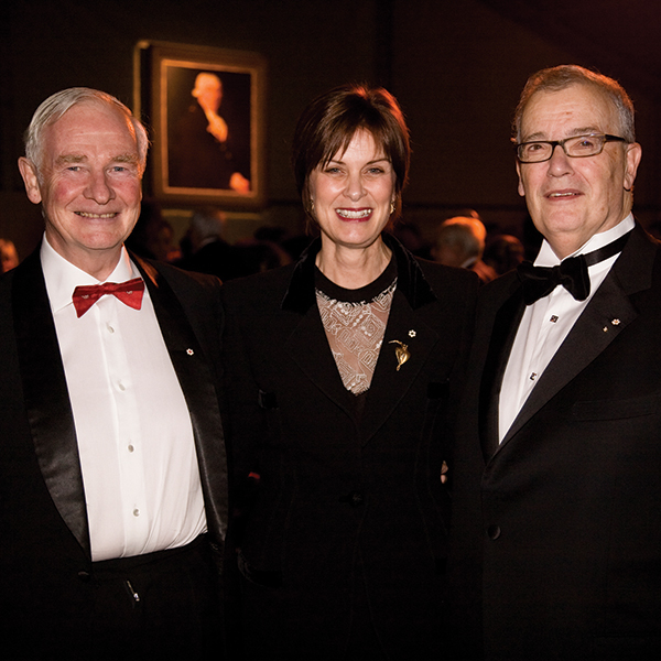 Former McGill principals (l to r) David Johnston, Heather Munroe-Blum and Bernard Shapiro (Photo: Claudio Calligaris)