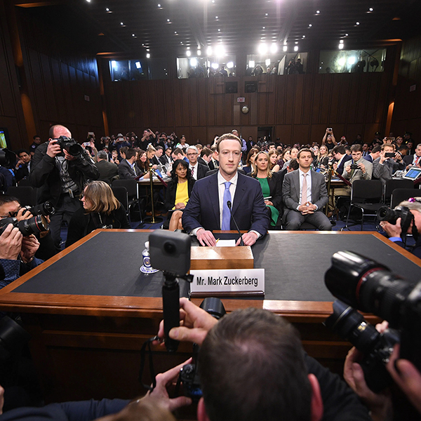 Mark Zuckerberg testifying